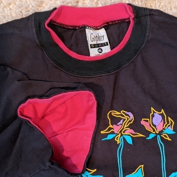 GOPHER Sport Vintage 90s Cape Cod Contrasting Lining 100% Cotton T Shirt XL - Picture 2 of 5